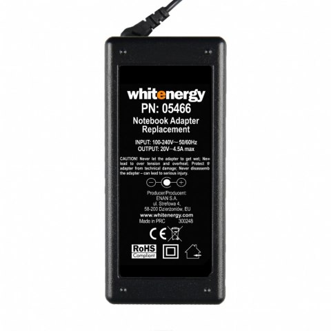 Zasilacz 05466 20V | 4.5A 90W wtyk 5.5*2.5 mm Zasilacz 05466 20V | 4.5A 90W wtyk 5.5*2.5 mm