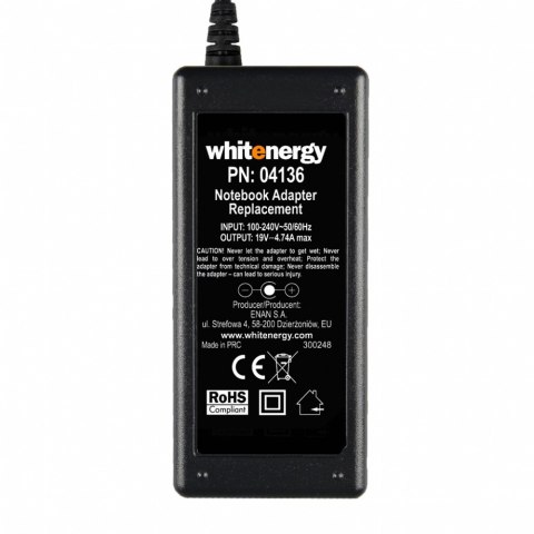 Zasilacz 19V | 4.74A 90W wtyk 5.5*2.5mm (04136)