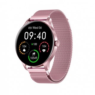 Smartwatch Classy różówy stalowy