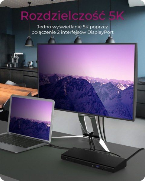 Stacja dokująca IB-DK2244AC 14w1,DP,HDMI,LAN, Audio,USB,Powerdelivery 60w Stacja dokująca IB-DK2244AC 14w1,DP,HDMI,LAN, Audio,USB,Powerdelivery 60w