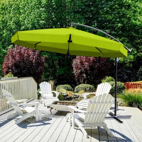 Parasol ogrodowy 350x250 cm GB377BG Jasno-zielony Parasol ogrodowy 350x250 cm GB377BG Jasno-zielony