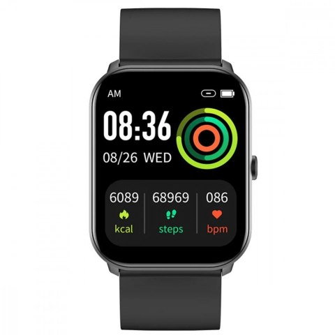 Smartwatch W01 1.69 220 mAh Czarny Smartwatch W01 1.69 220 mAh Czarny