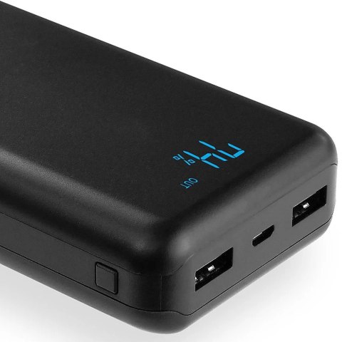 Powerbank 20 000 mAh 2x USB wyświetlacz LED Powerbank 20 000 mAh 2x USB wyświetlacz LED