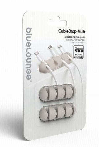 CableDrop multi uchwyt na 4 kable 2 szt. biały