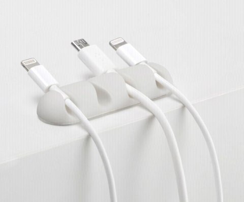 CableDrop multi uchwyt na 4 kable 2 szt. biały CableDrop multi uchwyt na 4 kable 2 szt. biały