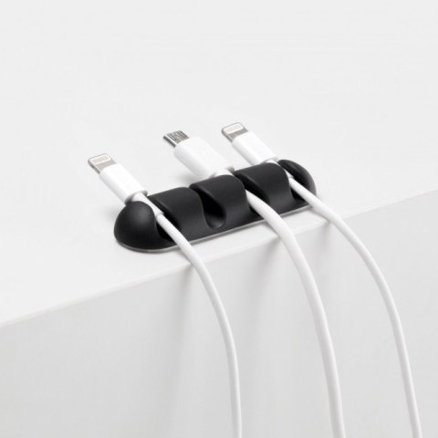 CableDrop multi uchwyt na 4 kable 2 szt. czarny CableDrop multi uchwyt na 4 kable 2 szt. czarny