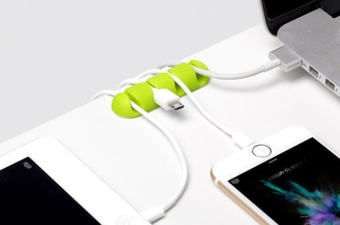 CableDrop multi uchwyt na 4 kable 2 szt. jaskrawy CableDrop multi uchwyt na 4 kable 2 szt. jaskrawy