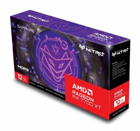 Karta graficzna Radeon RX 7700 XT NITRO+GAMING OC 12GB GDDR6 192bit 2DP Karta graficzna Radeon RX 7700 XT NITRO+GAMING OC 12GB GDDR6 192bit 2DP