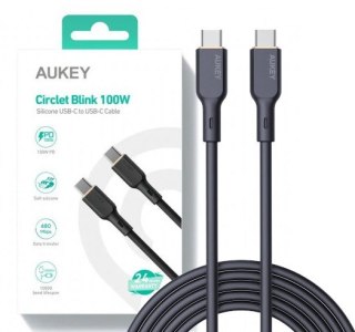 CB-SCC102 kabel USB-C - USB-C 1.8m 100W PD 5A 20V silikonowy czarny