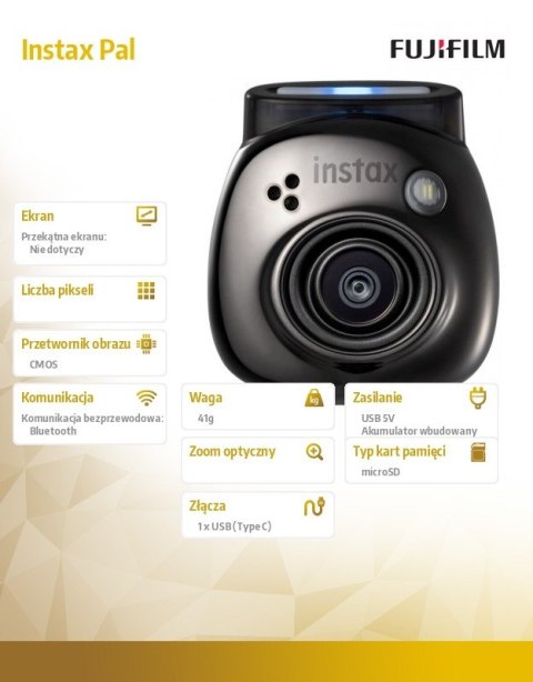 Aparat Instax Pal metal Aparat Instax Pal metal