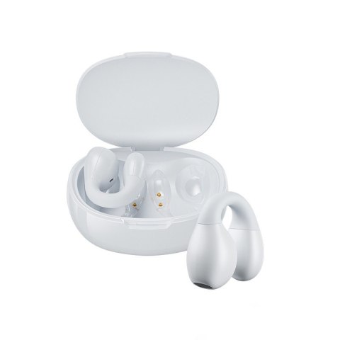 Słuchawki bezprzewodowe VA12 Clip-On - Bluetooth V5.2 TWS z etui ładującym Białe Słuchawki bezprzewodowe VA12 Clip-On - Bluetooth V5.2 TWS z etui ładującym Białe