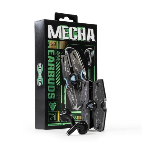 Słuchawki bezprzewodowe VB06 Mecha Series - Bluetooth V5.3 TWS z etui ładującym Czarne Słuchawki bezprzewodowe VB06 Mecha Series - Bluetooth V5.3 TWS z etui ładującym Czarne
