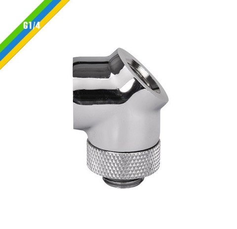 Pacific G1/4 45 złączka adapter kątowy - Chrome Pacific G1/4 45 złączka adapter kątowy - Chrome