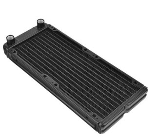 Pacific R240 (240mm, 2x G 1/4", aluminium) radiator - Black