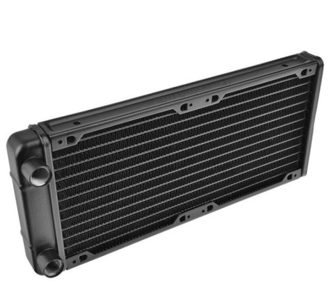 Pacific R240 (240mm, 2x G 1/4", aluminium) radiator - Black Pacific R240 (240mm, 2x G 1/4", aluminium) radiator - Black