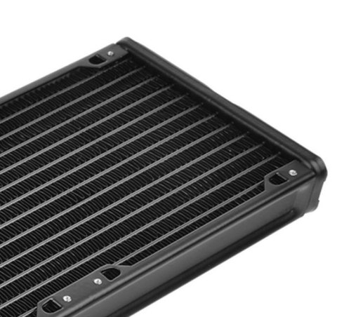 Pacific R240 (240mm, 2x G 1/4", aluminium) radiator - Black Pacific R240 (240mm, 2x G 1/4", aluminium) radiator - Black
