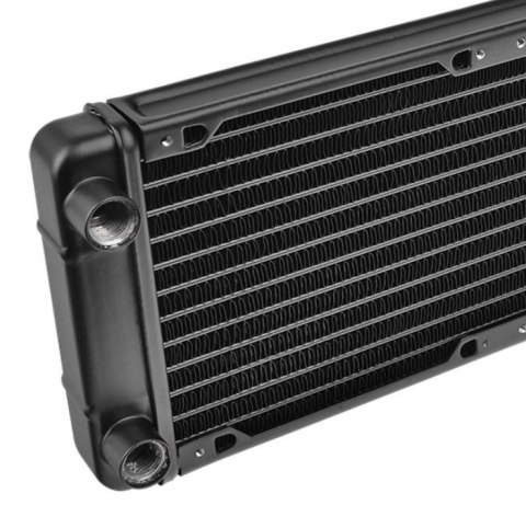 Pacific R240 (240mm, 2x G 1/4", aluminium) radiator - Black Pacific R240 (240mm, 2x G 1/4", aluminium) radiator - Black