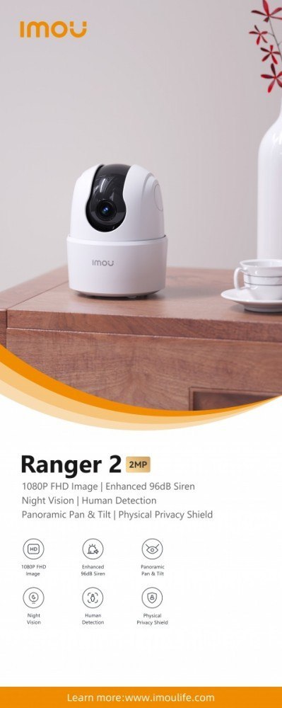 Kamera Ranger 2C-L IPC-TA22CP-L, 2Mpx Kamera Ranger 2C-L IPC-TA22CP-L, 2Mpx