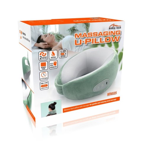Poduszka masująca MASSAGING U-PILLOW MT6525 Poduszka masująca MASSAGING U-PILLOW MT6525