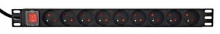 Listwa zasilająca rack PDU 9xFR 1U 16A FR 2m