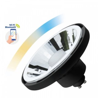 Żarówka Smart TUYA WiFi AR111 10W Czarna CCT+DIM