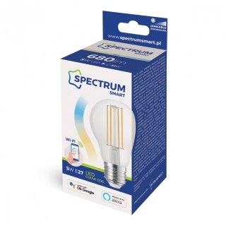 Żarówka Smart Tuya WiFi GLS 5W COG CLEAR CCT+DIM