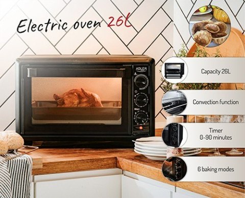 Piekarnik elektryczny 26l AD 6023 Piekarnik elektryczny 26l AD 6023