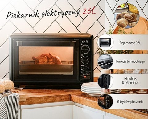 Piekarnik elektryczny 26l AD 6023 Piekarnik elektryczny 26l AD 6023