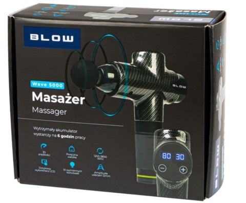 Masażer Wave 5000 + 10 końcówek + walizka Masażer Wave 5000 + 10 końcówek + walizka