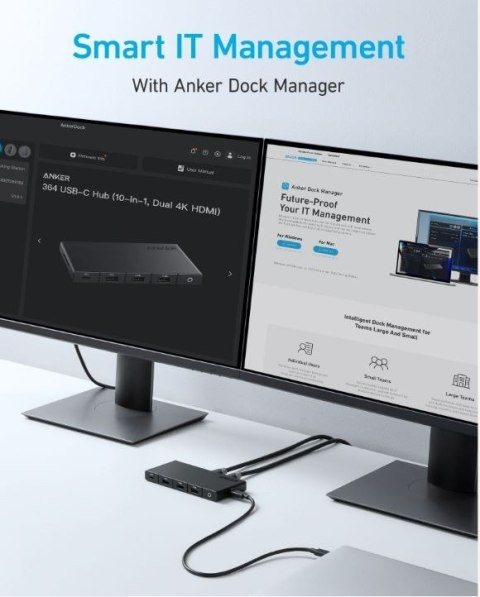 Hub 364 USB-C Dual Display 10w1 2x4K HDMI eth czarny Hub 364 USB-C Dual Display 10w1 2x4K HDMI eth czarny