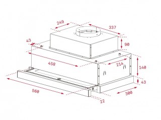 Okap teleskopowy CNL 6815 Plus