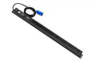 Listwa zasilająca SMART PDU, wtyk IEC 60309 16A/250V, gniazda 18xC13 10A/250V, 6xC19 16A/250V, 16A