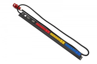 Listwa zasilająca SMART PDU, wtyk IEC 60309 32A/400V, gniazda 18xC13 10A/250V, 6xC19 16A/250V,32A