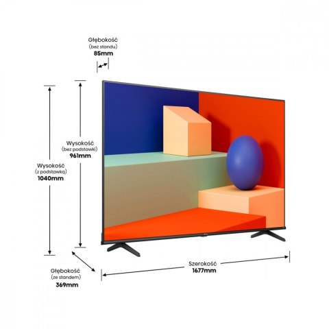 Telewizor LED 75 cali 75A6K Telewizor LED 75 cali 75A6K