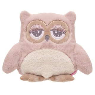 Maskotka Sowa Abby 23 cm różowo-kremowa