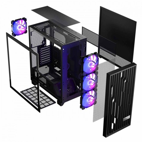 Obudowa komputerowa Volcano Perun Apex ARGB Midi czarna Obudowa komputerowa Volcano Perun Apex ARGB Midi czarna