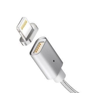 Kabel lightning USB magnetyczny silver MCE161- Quick & Fast Charge