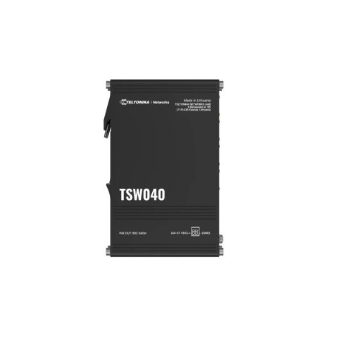 Przełącznik niezarządzalny Industrial switch TSW040 8xPoE+, 8x10/100 Eth, DIN Przełącznik niezarządzalny Industrial switch TSW040 8xPoE+, 8x10/100 Eth, DIN