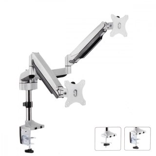 Uchwyt biurkowy na dwa monitory ze sprężyną 13"-32" 9kg MC-765