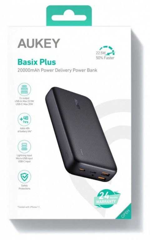 PB-N74S Power Bank 20000 mAh 5xUSB Quick Charge 3.0 Power Delivery 3.0 22.5W SCP LED kabel USB-C PB-N74S Power Bank 20000 mAh 5xUSB Quick Charge 3.0 Power Delivery 3.0 22.5W SCP LED kabel USB-C