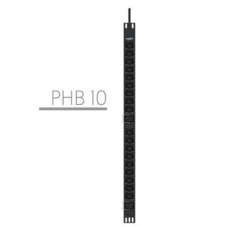 Listwa zasilająca rack pdu 19" 16a 18x iec c13 2x iec c19 3m IEC 309 pionowa czarna