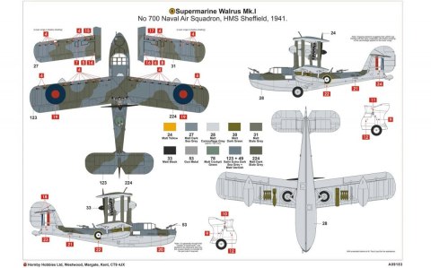 Model plastikowy Supermarine Walrus Mk.I Model plastikowy Supermarine Walrus Mk.I