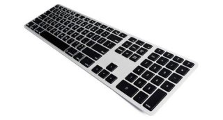 Klawiatura aluminiowa Mac bluetooth podświetlana srebrna