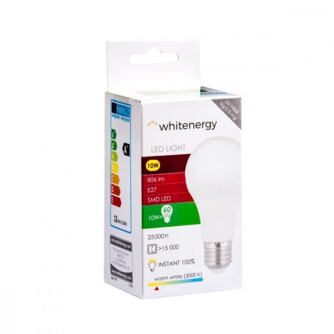Żarówka LED A60 E27 10W 806lm ciepła biała mleczna Żarówka LED A60 E27 10W 806lm ciepła biała mleczna