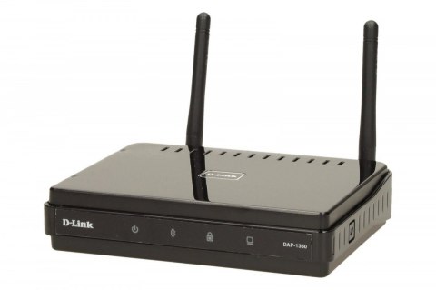 DAP-1360 punkt dostępu WiFi N300 (2.4GHz) 1xLAN 2xRP-SMA (odkręcane) MIMO WDS DAP-1360 punkt dostępu WiFi N300 (2.4GHz) 1xLAN 2xRP-SMA (odkręcane) MIMO WDS
