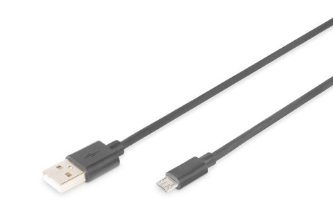 Kabel połączeniowy USB 2.0 HighSpeed Typ USB A/microUSB B M/M 1m Czarny Kabel połączeniowy USB 2.0 HighSpeed Typ USB A/microUSB B M/M 1m Czarny