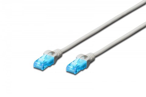 Patch cord kat.5e UTP, CU, AWG 26/7 2m Szary Patch cord kat.5e UTP, CU, AWG 26/7 2m Szary