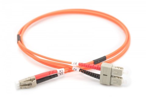 Patch cord światłowodowy FO MM 50/125 OM2 LC-SC dplx 3m