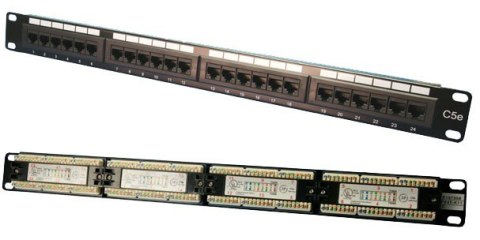 Patch panel CAT5e 24-porty Patch panel CAT5e 24-porty