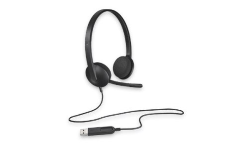 H340 Słuchawki z mikrofonem 981-000475 Black